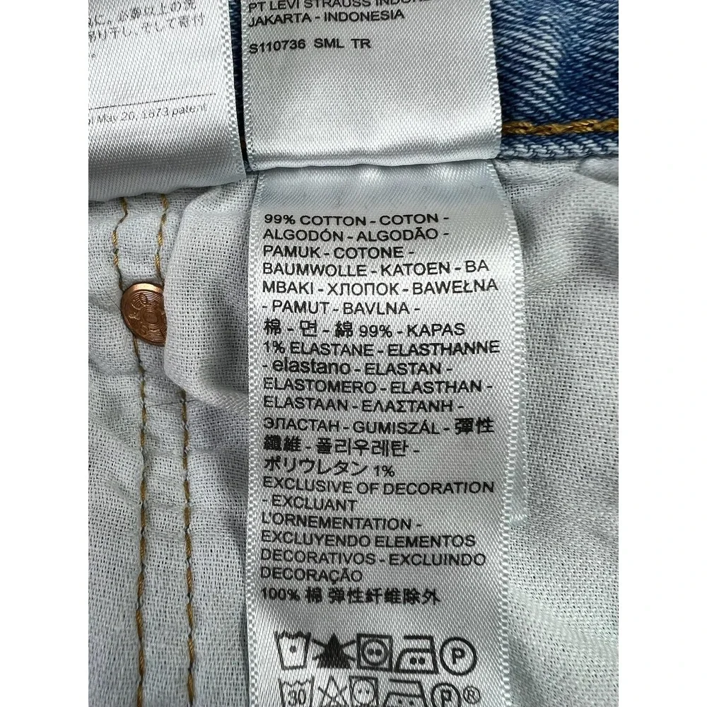 Levis 501‎ Jeans Mens 38x32 Medium Wash Blue Denim Regular Straight Button Fly